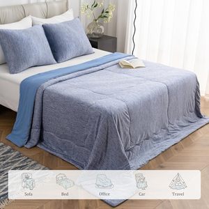 Cấu Trúc Rỗng Q-Max 0.45 Cong Làm Mát Sợi Mùa Hè Thoáng Khí Comforter Màu Be Làm Mát Chăn Cho Hot Tà Vẹt Và Ban Đêm - Product Image 2