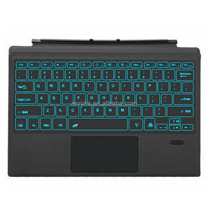 带触摸板的无线键盘7色背光充电电池可拆卸键盘，适用于微软Surface Pro 3/4/5/6/7/7 + - Product Image 1