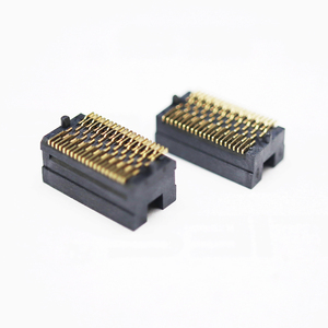 1.27mm高さ7.24mm 9.25mm 11.23mm位置20p200Pin位置決めポストコネクタ付き4列TOLCソケットボックスヘッダー - Product Image 3