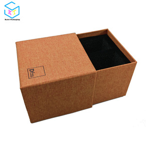 定制样品产品包装小滑出面料覆盖礼品盒 - Product Image 2