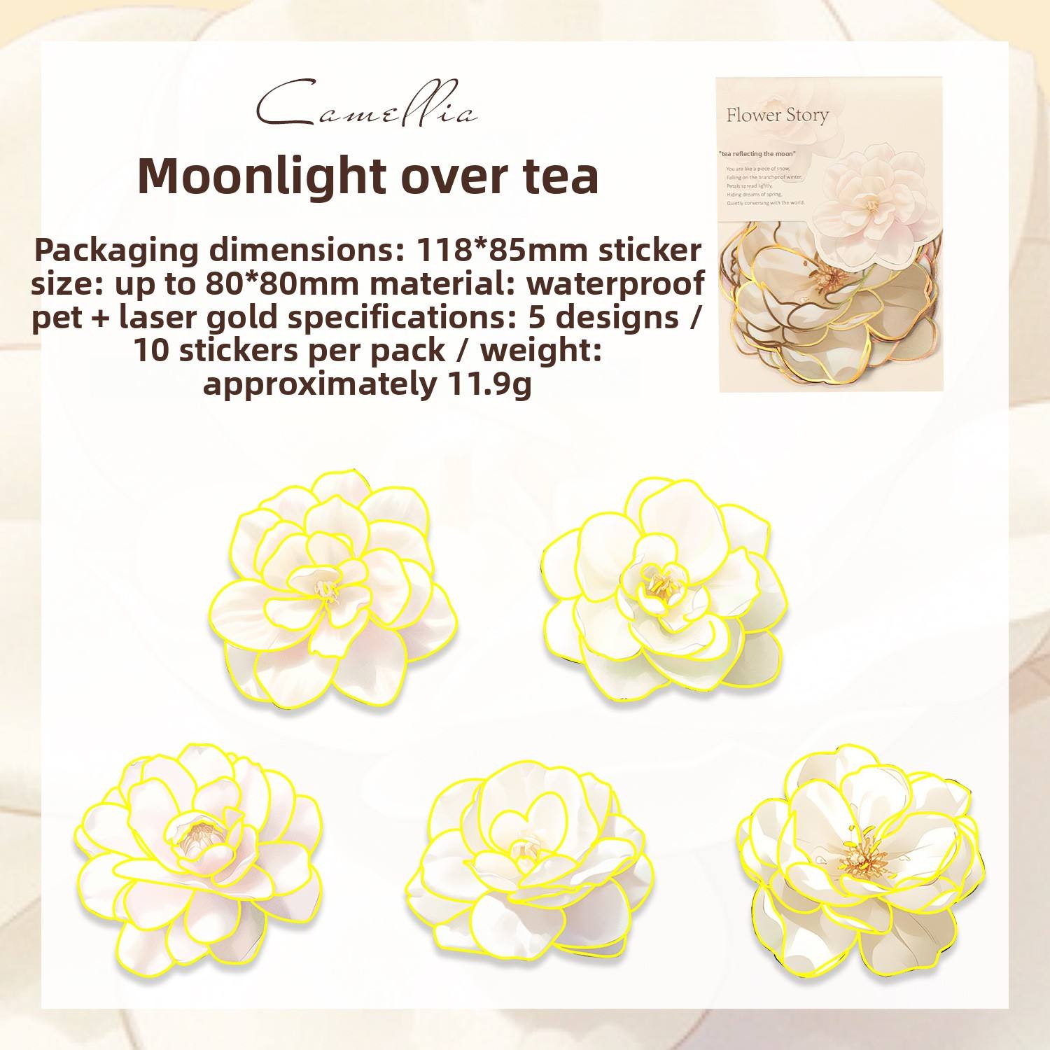 A Clear Tea Reflecting the Moon-white