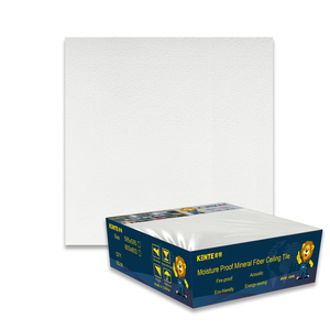 现代2 x 4英尺隔音天花板18毫米矿物纤维瓷砖方形防火功能 - Product Image 4