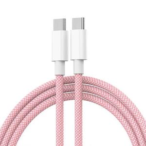 2024データケーブル急速充電タイプCからタイプCUSB転送編組高品質原材料ケーブル - Product Image 2