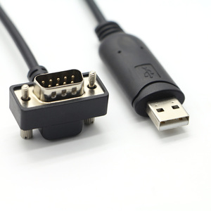 OEM/ODM yüksek kalite sağ açı DB9 erkek/kadın Rs232 PL2303 USB A erkek seri kablo - Product Image 3