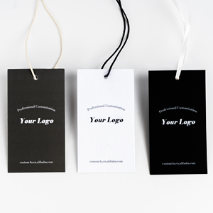 <strong>Custom</strong> Luxury Garment Swing <strong>Tags</strong> Clothes Label <strong>Print</strong> Logo Hang <strong>Tag</strong> With <strong>String</strong> Paper Hangtags for Clothing