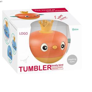 Karın zaman Roly-poli oyuncak duyusal karikatür kuş denge Roly poli oyuncak erken eğitim bebek Tumbler - Product Image 5