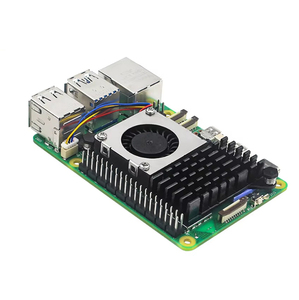 Raspberry Pi 5 enfriador activo disipador de calor de aluminio PWM ventilador ajustable de velocidad negro plata azul radiador de refrigeración para RPI 5 Pi5 - Product Image 3