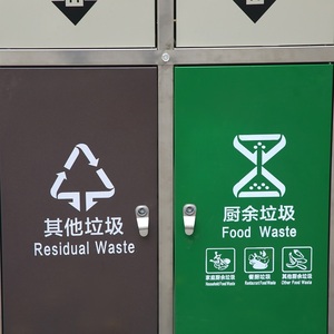 不锈钢4室垃圾桶商用金属分类回收垃圾箱分类垃圾箱 - Product Image 4