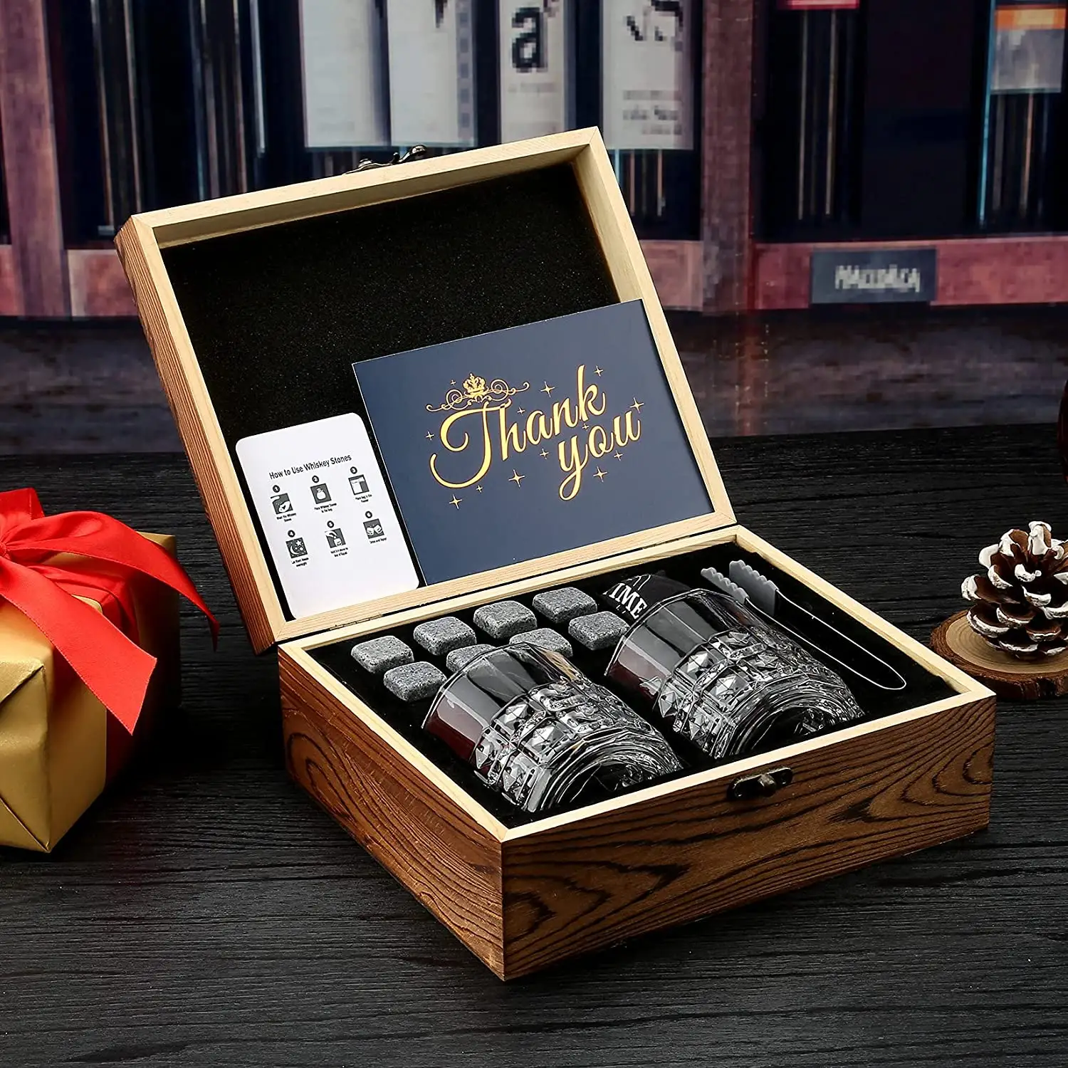 9 granit Whisky Roches pour Bourbon Cadeaux Supers Cadeaux
