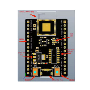 ESP32-C3 scheda di sviluppo WiFi + Bluetooth 5.0 dotata di ESP32-C3-MINI-1 modulo Wifi Internet delle cose ESP32 - Product Image 5