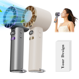 พัดลมทำความเย็นขนาดเล็กชาร์จได้หลายองศาลม100องศาใหม่ฤดูร้อนพัดลมพกพา USB แบบพกพาพร้อมระบายความร้อนด้วยน้ำแข็ง - Product Image 1