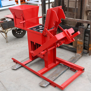 QMR2-40 <strong>Manual</strong> Mud / <strong>Clay</strong> / Soil Interlock Brick Making Machine in Algeria , USA With German Technology - Product Image 3