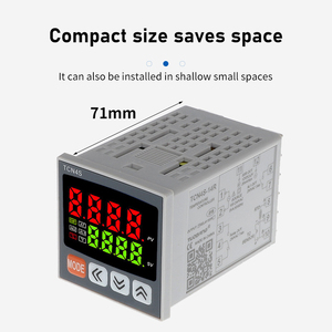 Controlador de temperatura PID inteligente digital LCD de entrada múltiple TCN4S