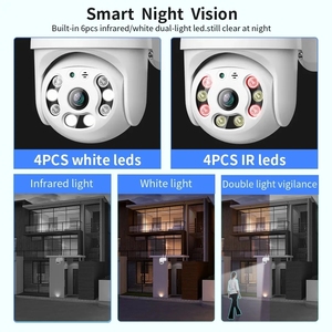 A12 360 Degree Rotatio High-definition Wireless Wifi Home Security Outdoor Monitoring <strong>Camera</strong> Waterproof Intercom Smart <strong>Camera</strong> - Product Image 4