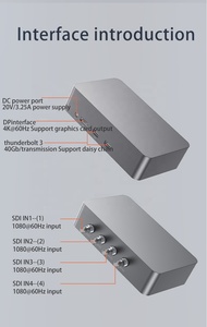 4k外部4通道SDI Thunderbolt3 HD视频直播采集卡教学直播Vimx软件OBS多频道 - Product Image 5