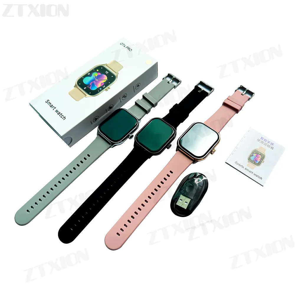 Moda GT4 pro Smart Watch 9 Fitness Tracker Hiwatch Pro Reloj Inteligentes Carga inalámbrica Serie 8 T800 ultra Smartwatch