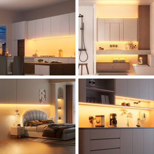 COB LED şerit ışık kiti dim RF uzaktan süper parlak 1500lm zamanlama 960 LEDs 3 adaptörü akıllı şerit ışıkları için 3m - Product Image 4