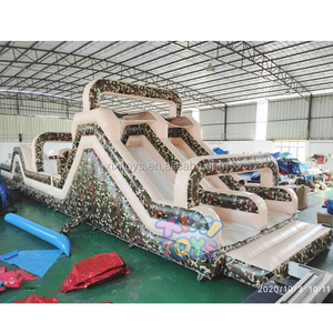 Outdoor inflatable obstacle course /Adult <strong>teambuilding</strong> interactive game inflatable obstacle playground - Product Image 4