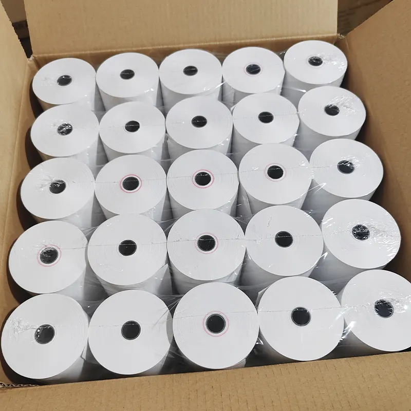 Papel Termico Pos Terminal Papier Rollen 80X80Mm 57Mm Thermische Papierrol