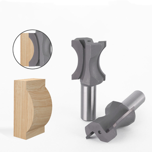 AutoErizo Professional Flat Bottomed <strong>Curved</strong> 12mm 12.7mm Woodworking Milling Cutter CNC Router Bit