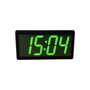 4 "4 cifre verde LED rete WiFi orologio, custodia <span class=keywords><strong>in</strong></span> plastica nera, doppia faccia