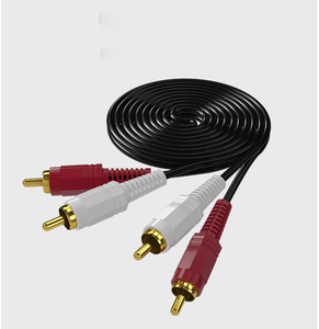 สายสัญญาณเสียงสองต่อสองตัว2RCA,สายต่อหัวบัวคู่สาย AV เครื่องเสียงคอมพิวเตอร์สายต่อขยายโรงงาน - Product Image 5
