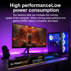 Memoria DDR de alto rendimiento 16GB 24GB 32GB RAM 4800/5200/5600/6000MHZ DDR 5 para escritorio de juegos de computadora - Product Image 2