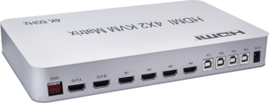 OEMビデオスイッチャーHDMIマトリックス4x2サポートHDCP2.2KVMマトリックスHDMIDTS5.1チャンネル - Product Image 2