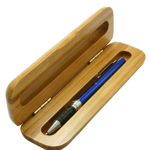 Zarif tek dolma kalem bambu saklama kutusu el yapımı ahşap hediye kutusu kalem/kalem ambalaj kazınmış ekran/zanaat - Product Image 4