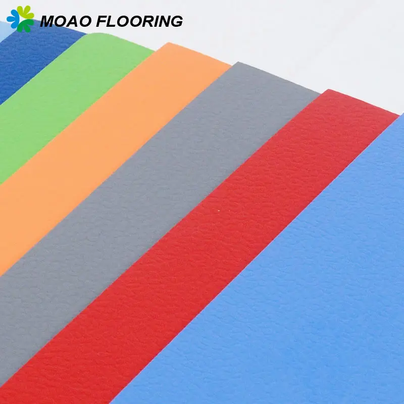 High quality pvc badminton roll up floors vinyl sport court rubber flooring mats plastic PVC flooring