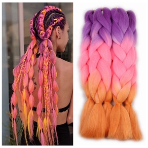1 Gói Cổ Phần Lớn 200 + Màu Ombre Jumbo Braid Tóc Nối Tổng Hợp Tóc Bện Hộp Jumbo Tóc Bện Tổng Hợp - Product Image 3