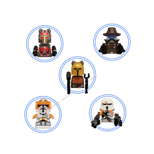 KT1074 XP467 XP468 Space Wars Bane comandante Herrero Cody Mini acción de plástico ensamblar bloques de construcción figura de ladrillo juguetes para niños