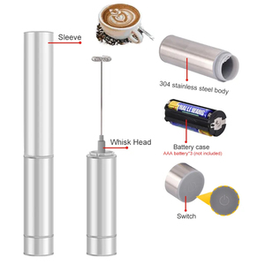 Chất lượng cao xách tay thép không gỉ sữa Frother mạnh mẽ điện Whisk tùy chỉnh <span class=keywords><strong>Mini</strong></span> cà phê & Trà Công cụ <span class=keywords><strong>mini</strong></span> <span class=keywords><strong>Mixer</strong></span> Máy xay sinh tố - Product Image 5