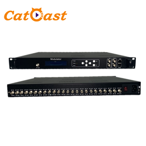 12 FTA <strong>DVB</strong>-S/S2 Tuner to 4 <strong>DVB</strong>-T ISDB-T ATSC <strong>DVB</strong>-C (Optional) RF Modulator for Digital TV Broadcasting - Product Image 3