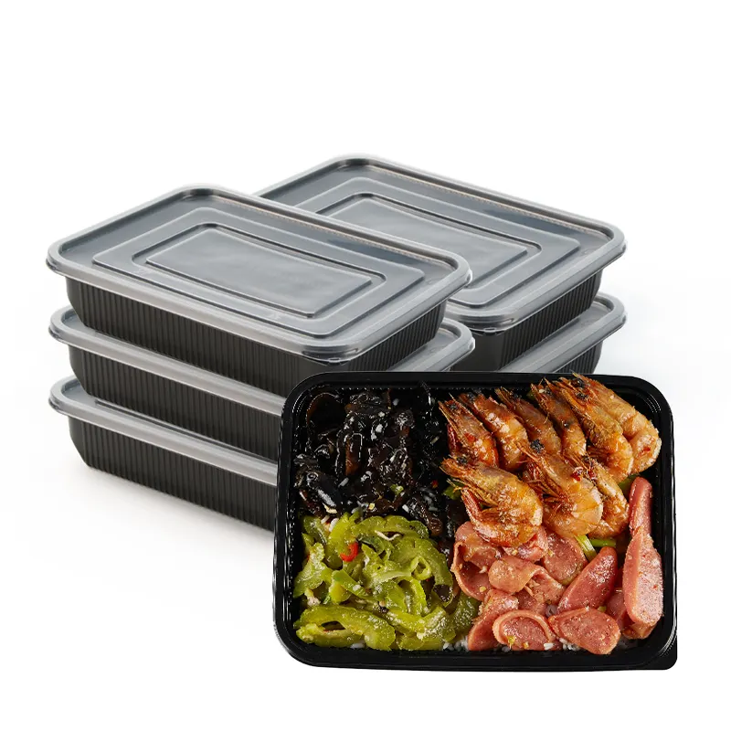 Stackable Airtight Take Away Food Packaging Lunch Box Reusable Microwave Safe Takeaway Container