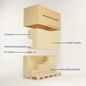 Kit completo de sistema solar en red de 10kW con batería de paneles solares de 20kW, 5kW y 30kW e inversor con controladores MPPT y PWM - Product Image 3