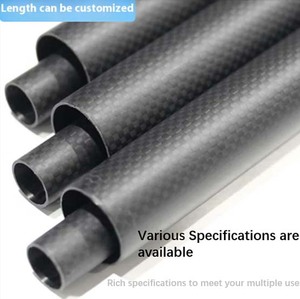 צינור סיבי פחמן צינור 1 מטר באיכות גבוהה 30 מ "מ 40 מ" מ 50 מ "מ 60 מ" מ 70 מ "מ צינור סיבי פחמן - Product Image 6
