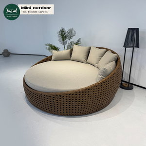 Tất cả thời tiết vườn trứng hình dạng ngoài trời mây ghế đi văng không thấm nước PE đệm phơi nắng cho công viên khách sạn biệt thự - Product Image 4