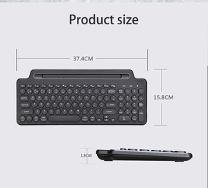 Teclado inalámbrico multifunción OEM de tres modos con ranura para tarjeta Teclado para tableta Teclado trackpad inteligente