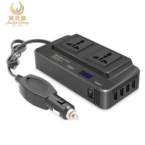Inversor de potencia directa de fábrica 200W Entrada de enchufe universal dual 12V a salida 220V inversor 4USB interfaz QC3.0X2 + 5V2.4AX2 - Product Image 2