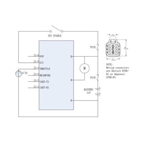 DL-AMC01 elettrico regolatore motore a corrente alternata IP67 sollevatore a forbice per piattaforme di lavoro aereo parti macchine edili - Product Image 3