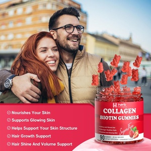 Private Label Supplementen Ondersteuning Voor Volwassenen Collageen Gummies Voor Haar, Huid, Nagel - Product Image 2