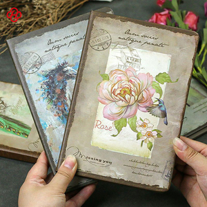 El kitabı malzeme kitap öğrenci yaratıcı günlüğü nostaljik klasik renk sayfa illüstrasyon kitap kalınlaşmış ihracat avrupa Retro - Product Image 3