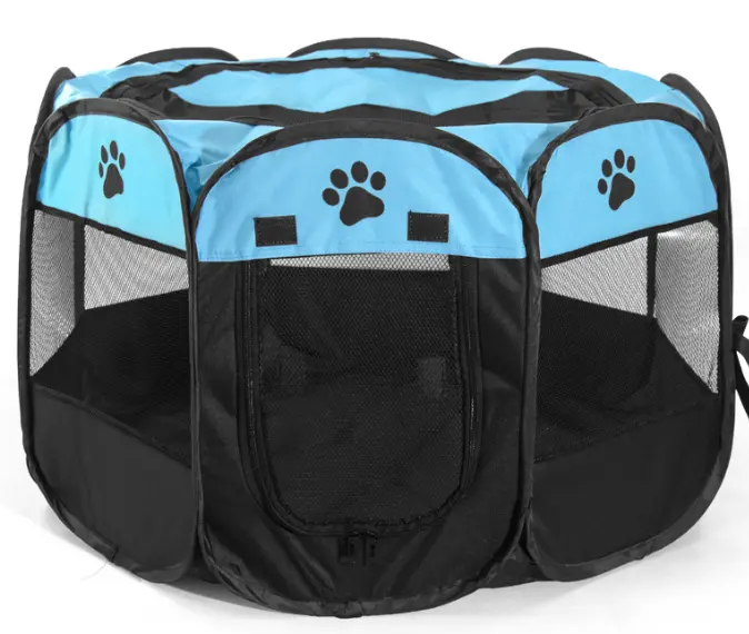 Caja plegable portátil para mascotas, impermeable, extraíble, Octágono, nido para mascotas, jaula plegable para mascotas para gatos y perros