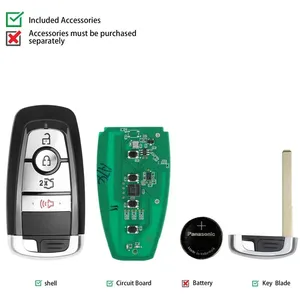 Autel IKey IKeyFD004AH IKeyFD005AH Premium Llave inteligente programable universal para vehículos Ford IM508 KM100 Programador de llaves - Product Image 4