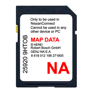 NIssan Connect SDカードのナビゲーションGPSMAPデータ9HT0BNAVTEQ、北米米国カナダ2024 2023 2022