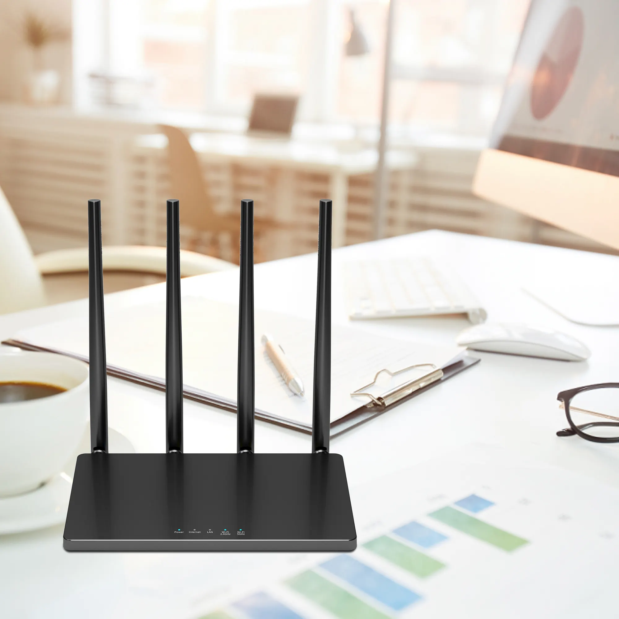 Optimierter Internet zugang mit AX1500 Router Hub: 1WAN 3LAN Wifi Booster