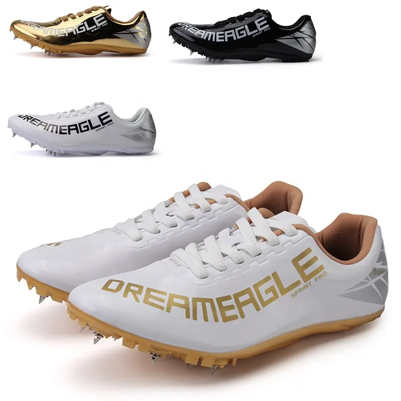 Homens Track and Field Speed Shoes Spikes Running Sprint Sneakers Peso Leve Macio Profissional Atlético Long Jump Sport Shoes