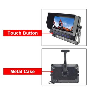 7 אינץ TFT LCD רכב צג 24V עמיד למים IP68 AHD 1080P 720P מלגזה משאית אוקיינוס סירת Monitores