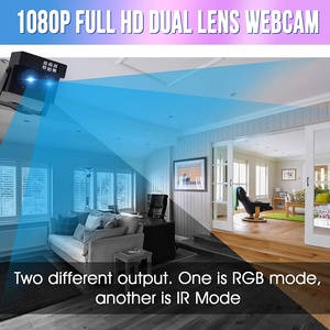 ELP 2MP çift Lens 3D Stereo VR kamerası RGB & B/W Video USB kamera için yüz tanıma ve biyolojik algılama - Product Image 2